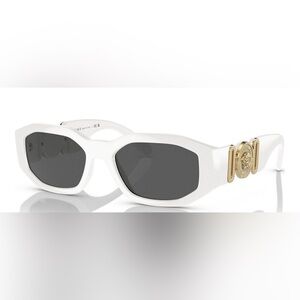 Versace White and Gold Sunglasses